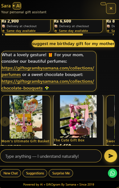 GiftOgram — AI gift assistant chatbot