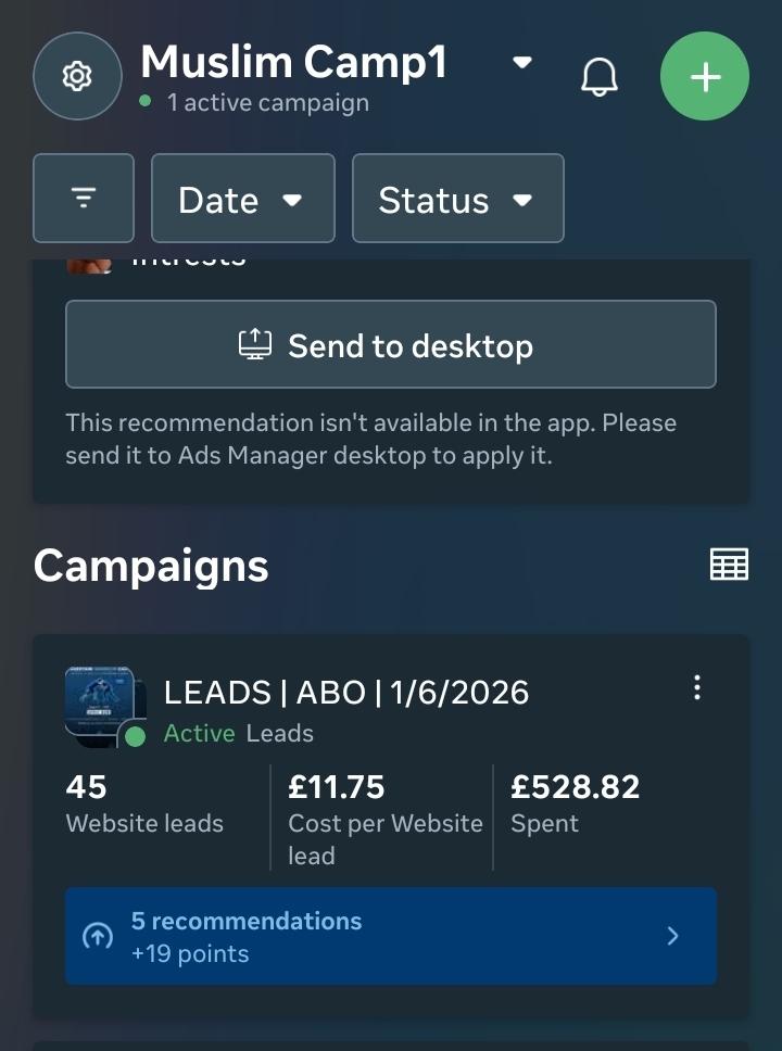 SEO performance results from Google Search Console
