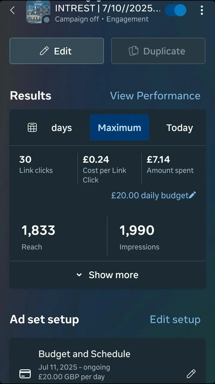 Meta Ads dashboard 3